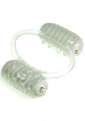 Humm Dinger Night Rider Double Dinger Vibrating Cock Ring Glow In The Dark