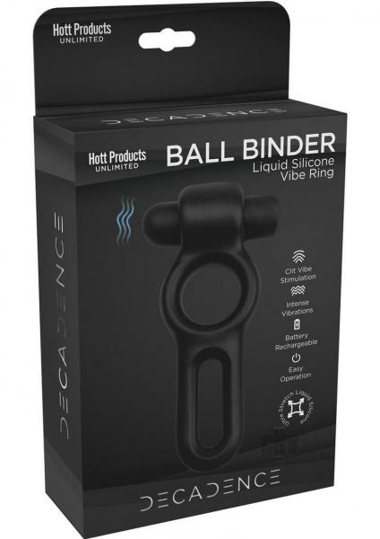 Decadence Ball Binder Cock&Ball Ring With Power Bullet