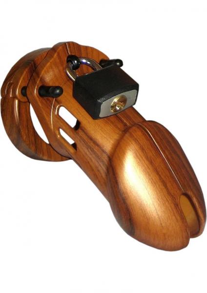 C B 6000 Designer Collection Male Chastity Device Wood Finish