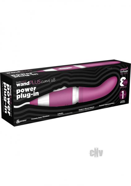 Bodywand Wand With Curve G8 Plug In Orchid Massager