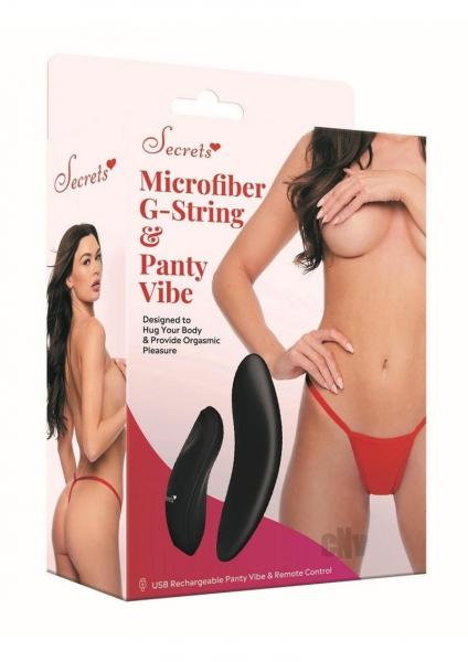 Sk Microfibe Gstring Panty Vibe Os Red