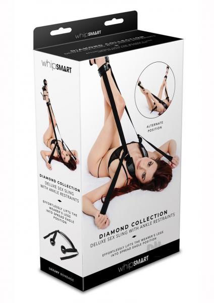 Whipsmart Deluxe Sex Sling Ankle Black