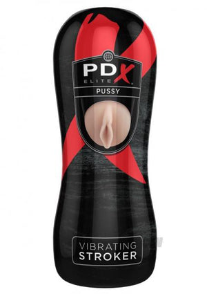 Pdx Elite Vibrating Pussy Stroker Beige
