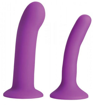 Strap U Incurve G Spot Duo Dildo Purple Set