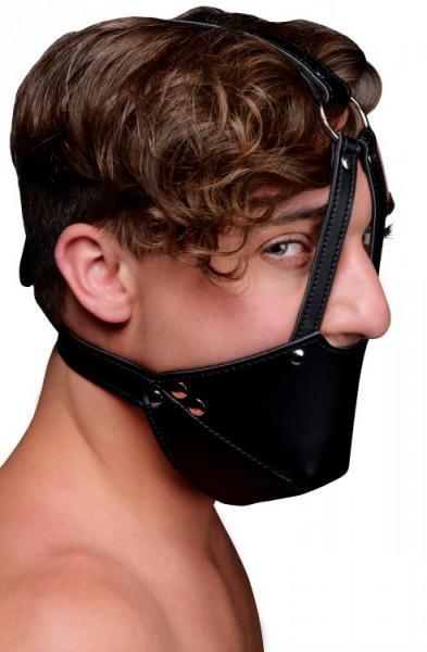 Strict Mouth Harness With Ball Gag Black O/S