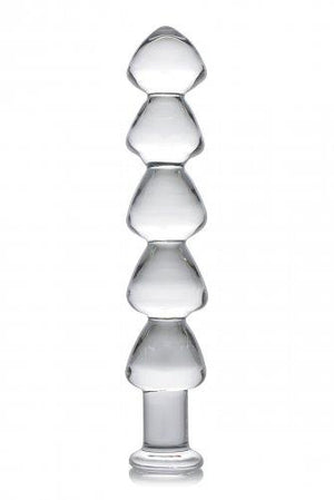 Drops Anal Links Glass Dildo Clear