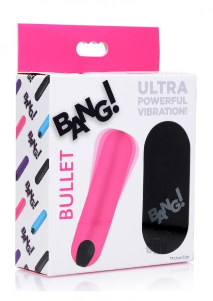 Bang! Vibrating Bullet W/ Remote Control Pink