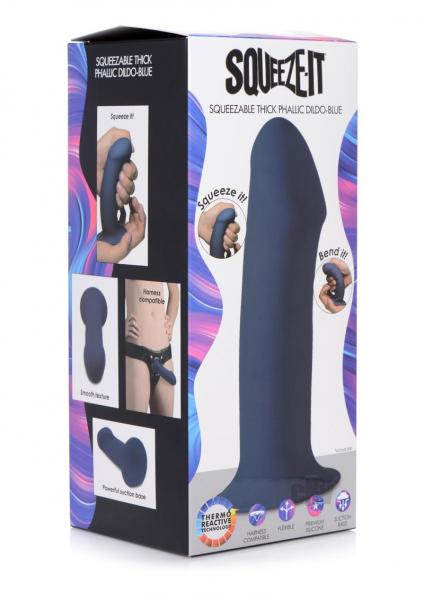 *Special*Squeezable Thick Dildo Blu