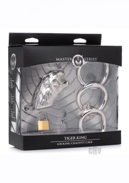 Ms Tiger King Locking Chastity Cage