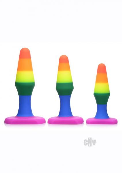 Frisky Rainbow Silicone Anal Trainer Set