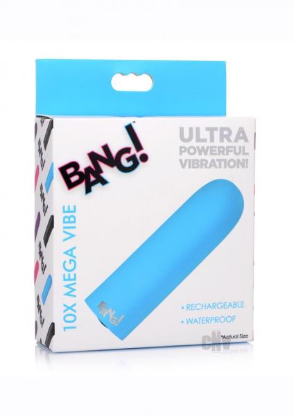 10x Mega Silicone Vibrator Blue