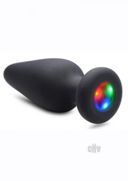 Light Up Silicone Anal Plug Large