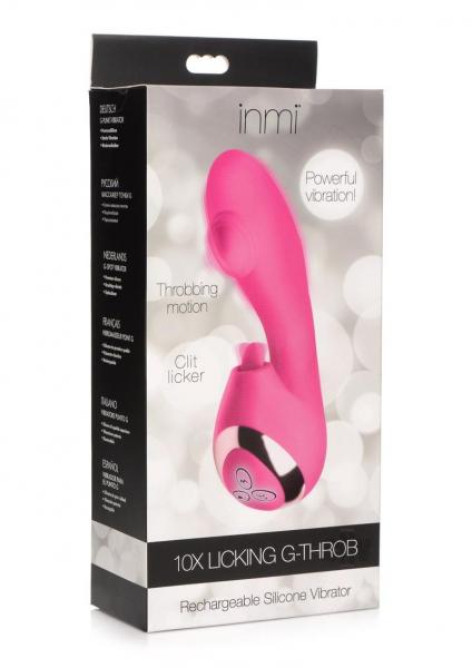 10x Licking G Throb Rechargeable Silicone Vibrator