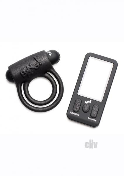 Bg 25x Silicone Cockring W/Remote Black