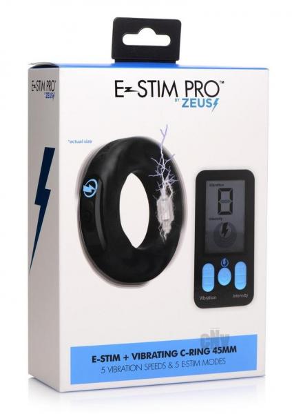 E Stim Pro Silicone Vibrating Cock Ring Small
