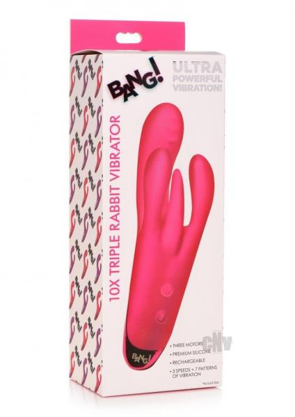 Bang Triple Rabbit Vibrator Pink
