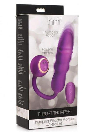 Thrust Thumper Thrusting Silicone Vibrator With Remote