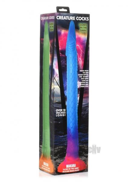 Makara Glow In The Dark Silicone Snake Dildo