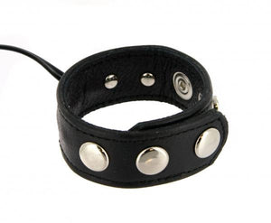Zeus Electrosex Leather Snap Cock Ring Leather