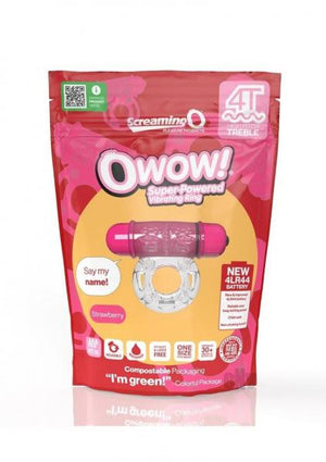 Screaming O 4t Owow Vibrating Cockring Strawberry