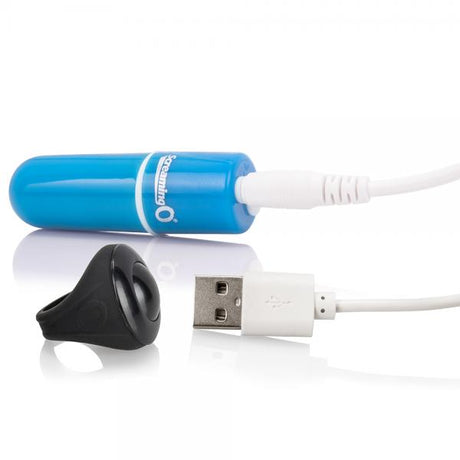 Charged Vooom Remote Control Bullet Vibrator Blue