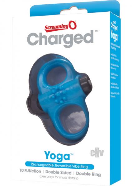 Screaming O Charged Yoga Vibrating Ring Blue