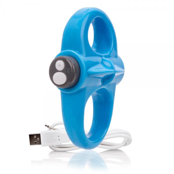 Screaming O Charged Yoga Vibrating Ring Blue