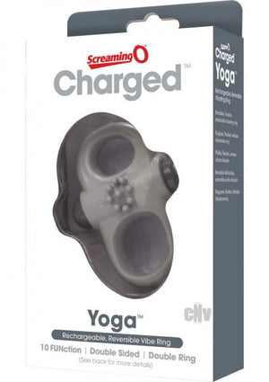 Screaming O Charged Yoga Vibrating Ring Gray