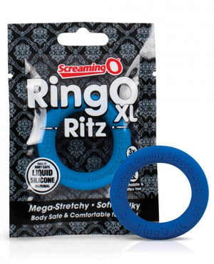 Screaming O Ringo Ritz Xl Blue Cock Ring