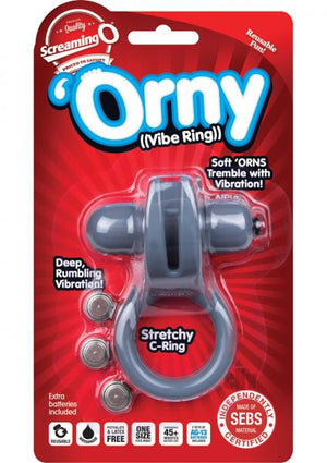 Orny Vibrating Ring Gray Stretchy C Ring