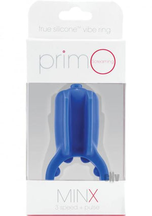 Primo Minx Blue Vibrating Ring With Fins