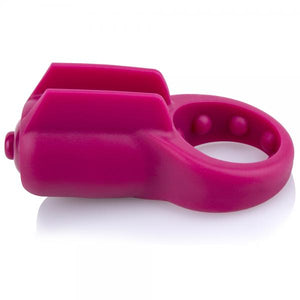 Primo Minx Merlot Purple Vibrating Ring With Fins