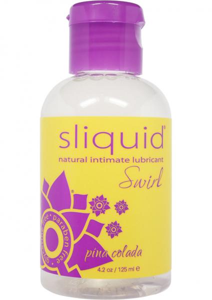 Sliquid Swirl Flavored Water Based Lubricant Pina Colada 4.2 Ounce