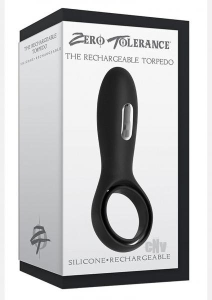 The Rechargeable Torpedo Black Vibrating Ring