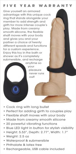 Zero Tolerance Cock Armor Black Vibrating Ring