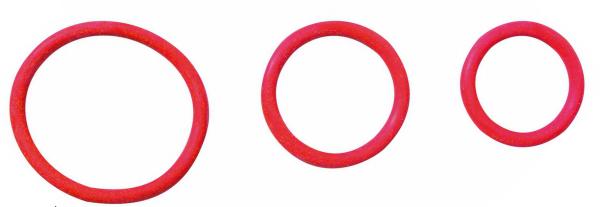 Rubber C Ring Set Red