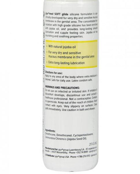 Pjur Med Soft Glide Silicone Lubricant 3.4oz Bottle