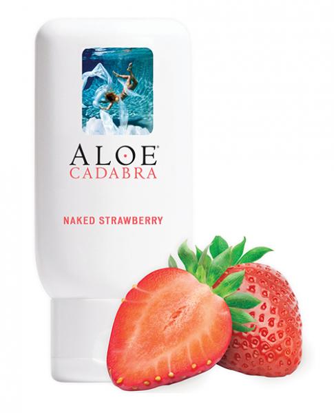 Aloe Cadabra Organic Lubricant 2.5 Oz Bottle Naked Strawberry