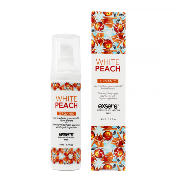 Exsens Of Paris Organic Massage Oil White Peach 1.7oz