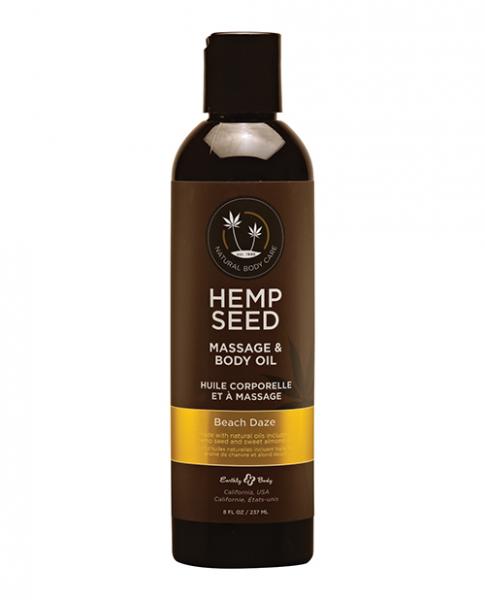 Earthly Body Massage & Body Oil 8 Oz Beach Daze