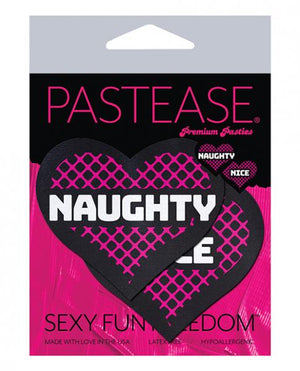 Pastease Naughty & Nice Hearts Black/Pink O/S