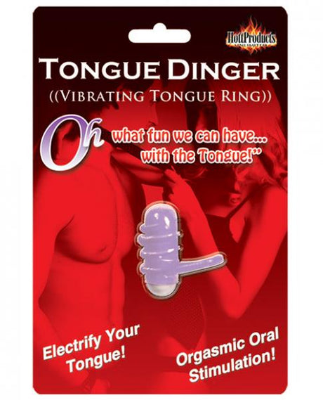 Tongue Dinger Vibrating Tongue Ring Purple