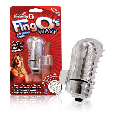 Fing O Finger Massager Clear Wavy