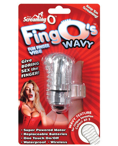 Fing O Finger Massager Clear Wavy