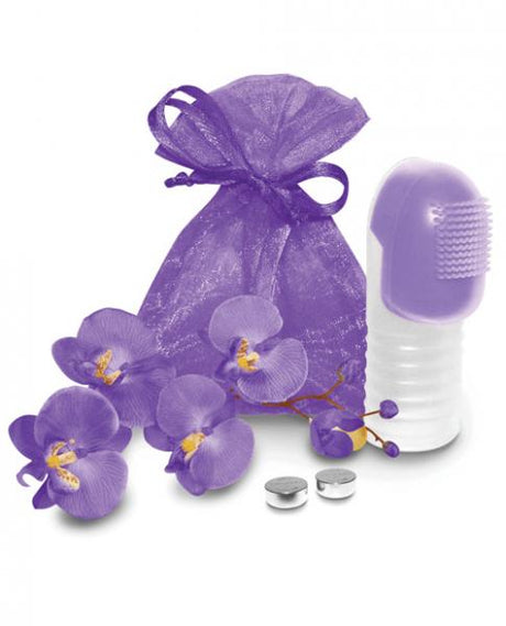 Fuzu Vibrating Fingertip Massager Neon Purple
