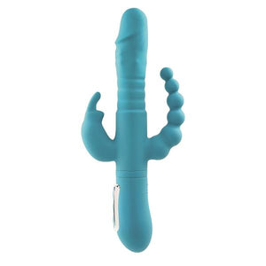 Adam & Eve Eve's Thrusting Triple Joy Rabbit Teal