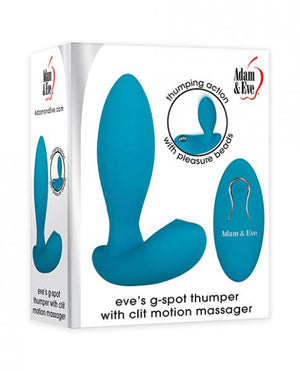 Adam & Eve Eve's G Spot Thumper W/Clit Motion Massager Teal