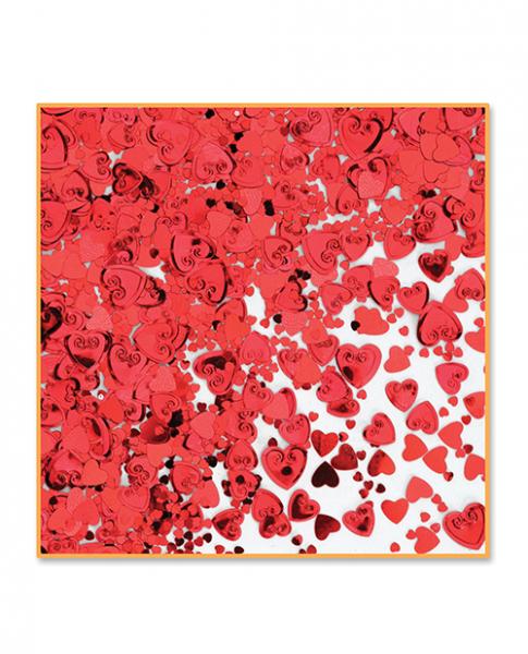Valentines Heart Confetti Red