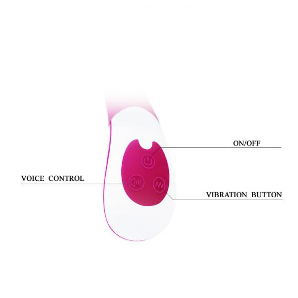 Vincent Voice Controlled Rechargeable Rabbit Vibrator Pink