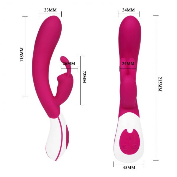 Vincent Voice Controlled Rechargeable Rabbit Vibrator Pink